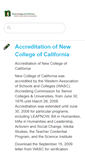 Mobile Screenshot of newcollege.edu